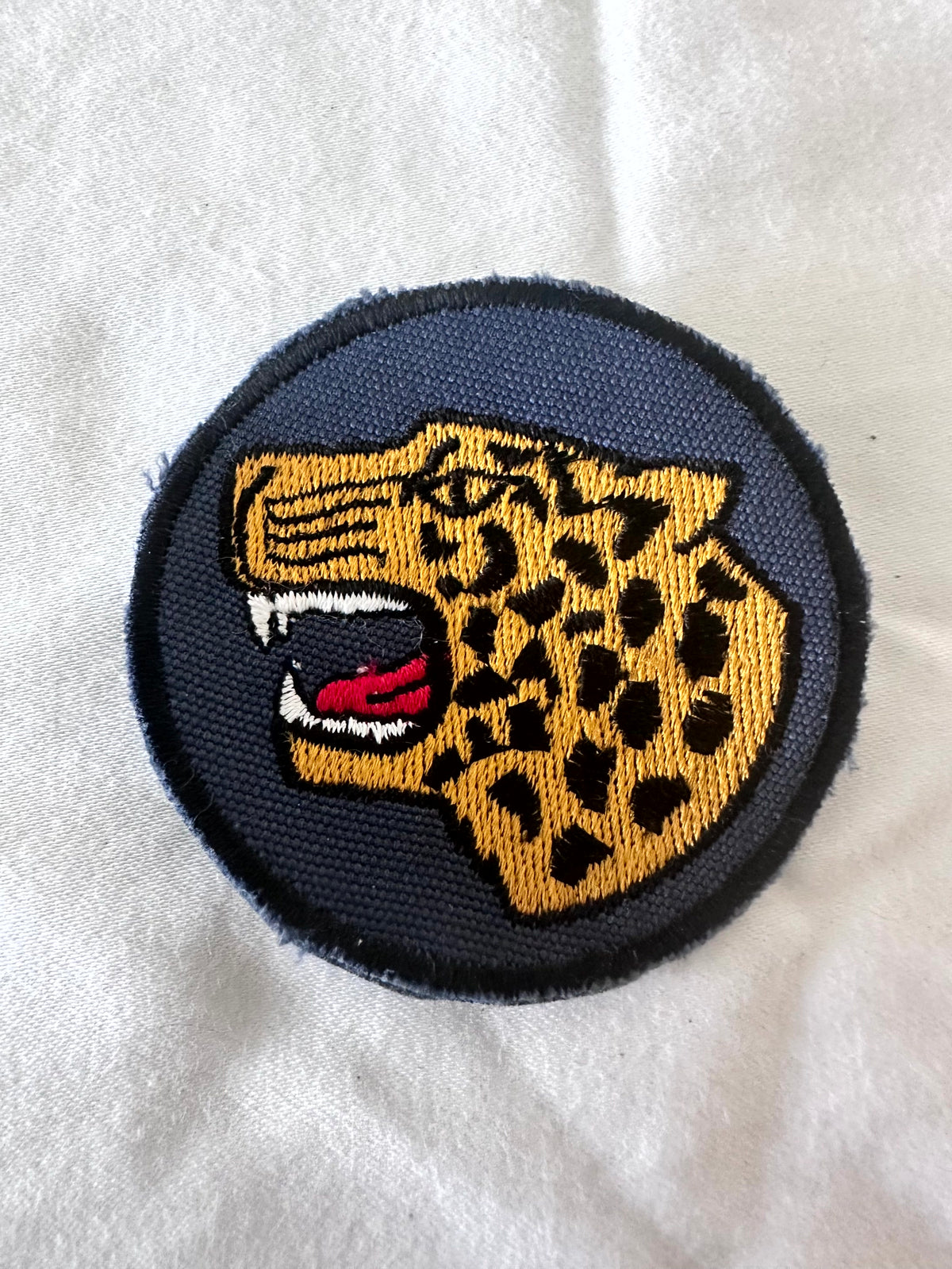 SAP Special Task Force original embroidered leopard head round patch