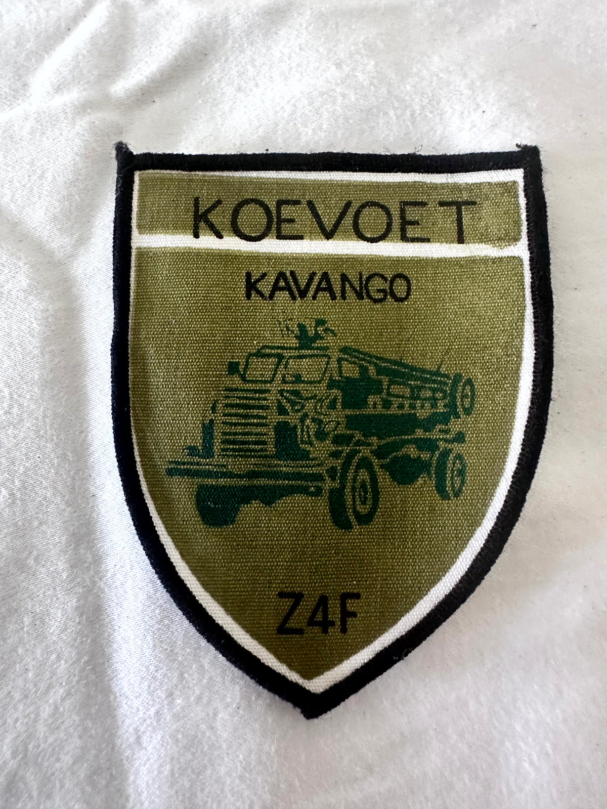 Koevoet Kavango Z4F original woven shield patch older style