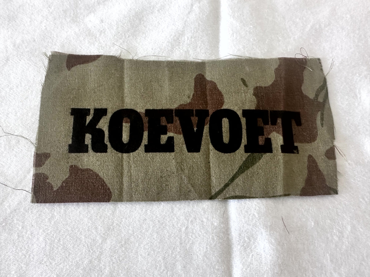 Koevoet original camo name strip patch